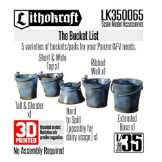 1/35 Buckets/Pails for Panzer/AFV (5pcs)