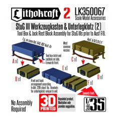 1/35 StuG III Werkzeugkasten and Unterlegklotz #2