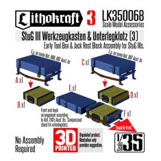 1/35 StuG III Werkzeugkasten and Unterlegklotz #3