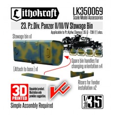 1/35 23. Pz.Div. Panzer II/III/IV Stowage Bin