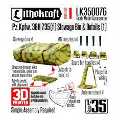 1/35 Pz.Kpfw. 38H 735(f) Stowage Bin and Details #1