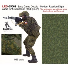 1/35 Easy Camo Decals - Modern Russian Digital Camo for Field Uniform (dark green) 