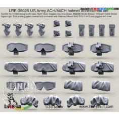 1/35 US Army ACH/MICH Helmet Accessories Set