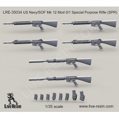1/35 US Navy/SOF Mk.12 Mod 0/1 Special Purpose Rifle (SPR) - Resin Parts