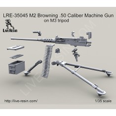 1/35 M2 Browning .50 Caliber Machine Gun on M3 Tripod