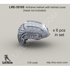 1/35 Airframe Helmet Set with Helmet Cover & without Head (6 sets)