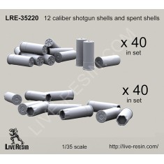 1/35 12 Caliber Shotgun Shells (40 sets) and Spent Shells (40 sets)