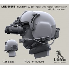 1/35 HGU-56/P Rotary Wing Aircrew Helmet System with Pilot Open Faces (6pcs)