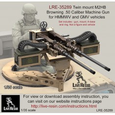 1/35 Twin Mount M2HB Browning .50 Calibre Machine Gun for HMMWV