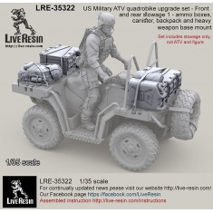 1/35 US Quadrobike Upgrade set - Front & Rear Stowage Vol.1: Ammo Boxes, Mount and more