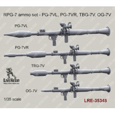 1/35 RPG-7 Ammo Set: PG-7VL, PG-7VR, TBG-7V & OG-7V