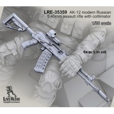 1/35 Modern Russian AK-12 5.45mm Assault Rifle and Collimator