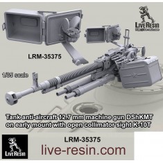 1/35 12.7mm Machine Gun DSHKMT on An Early Mount with Open Collimator Sight K-10T
