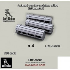 1/35 A Closed Wooden Container with A 203mm Shell