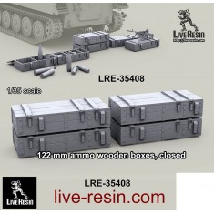 1/35 122mm Ammo Wooden Boxes, Closed