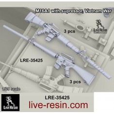 1/35 Vietnam War M16A1 with Supressor