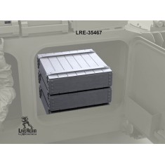 1/35 Russian Ammo Boxes for 57mm Shells, Closed, for S-60 57mm AA Gun