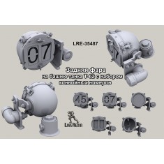1/35 Transport Back Light T-62 Tank with Numbers