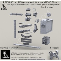 1/48 UH60 Black Hawk Armament Window M134D Mount