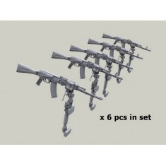1/48 Modern AK-74 Mount For Mi-24/Mi-8 Helicopter Window. Afghan War