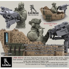 1/35 US Army Special Forces Gunner in JPC Plate Carrier (1 figure w/2 heads)