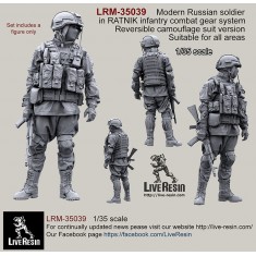 1/35 Russian Soldier in Modern Infantry Combat Gear System in Reversible Camo Suit V1