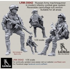 1/35 Russian Gunner in Modern Infantry Combat Gear System in Reversible Camo Suit V4