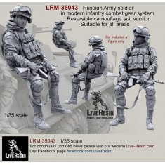 1/35 Russian Soldier in Modern Infantry Combat Gear System in Reversible Camo Suit V5