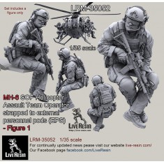 1/35 MH-6 SOF Helicopter Assault Team Operator #1 for Kitty Hawk Little Bird kit #KH50004