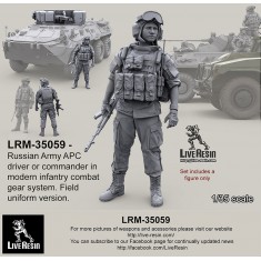 1/35 Russian APC Driver/Commander in Modern Infantry Combat Gear set 12. Field Uniform