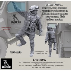 1/35 Russian AFV Driver In Modern Infantry Combat Gear Set 15. Reversible Camo Suit