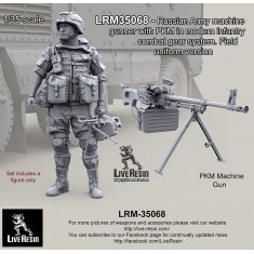1/35 Russian Machine Gunner w/PKM in Modern Infantry Combat Gear Set 21. Field Uniform