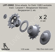 1/35 Drive Wheels for Diehl 139E2 Workable Track-Leopard 1, Bergepanzer Standard & Ber. II