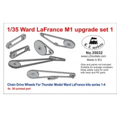 1/35 Ward LaFrance M1 Upgrade set Vol.1 - 3D-printed Chain Drive Wheels