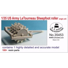 1/35 US Army LeTourneau Sheepfoot Roller Single Unit
