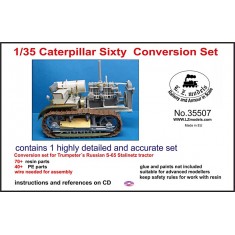 1/35 Caterpillar C60 Conversion Set for Trumpeter's Russian S65 Stalinetz Tractor kit