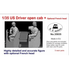 1/35 WWII US Truck Driver (Open Cab, Optional French Head, Resin Kit)