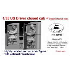 1/35 WWII US Truck Driver (Closed Cab, Optional French Head, Resin Kit)