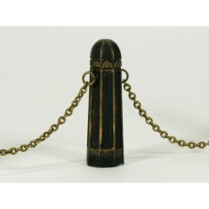 1/35 Bollard Type C (4 resin bollards, 20cm Chain & 10 rings)
