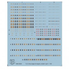 Decals for 1/35 Modern US Army Badges & Insignia Part 1