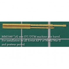 1/35 WWII/Postwar Soviet AFV 7.62mm DT/DTM Machine Gun Barrel 1931-50