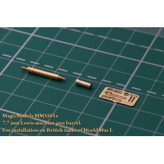 1/35 WWI British Tank 7.7mm Lewis Machine Gun Barrel