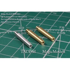 1/35 British Tanks Mark IV/V QF 6-pounder 6 Cwt Hotchkiss Gun Barrels (2pcs) 1941-30