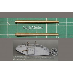 1/35 British Tanks Mark I QF 6-pounder 8 Cwt Hotchkiss Gun Barrels (2pcs) 1941-30