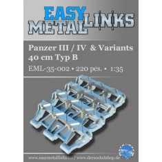 1/35 Panzer III/IV & Variants 40cm Type B Metal Track set (220pcs)