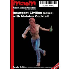 1/35 Insurgent Civilian (Naked) with Molotov Grenade
