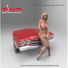 1/24 Car Wash Girl Leaning Vol.5 (1 figure, 3D printed soft resin)