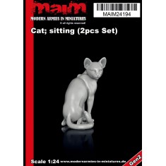1/24 Cat Sitting (2pcs)