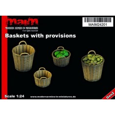 1/24 Baskets with Provisions (4 different resin boxes)
