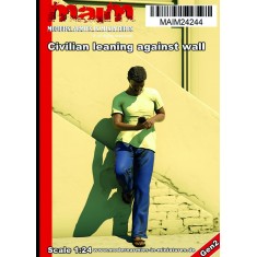 1/24 Civilian Leaning Against Wall